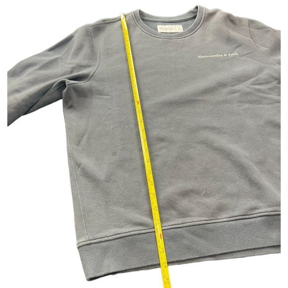 ABERCROMBIE GREY CREWNECK SIZE L | C1 - Picture 6 of 6